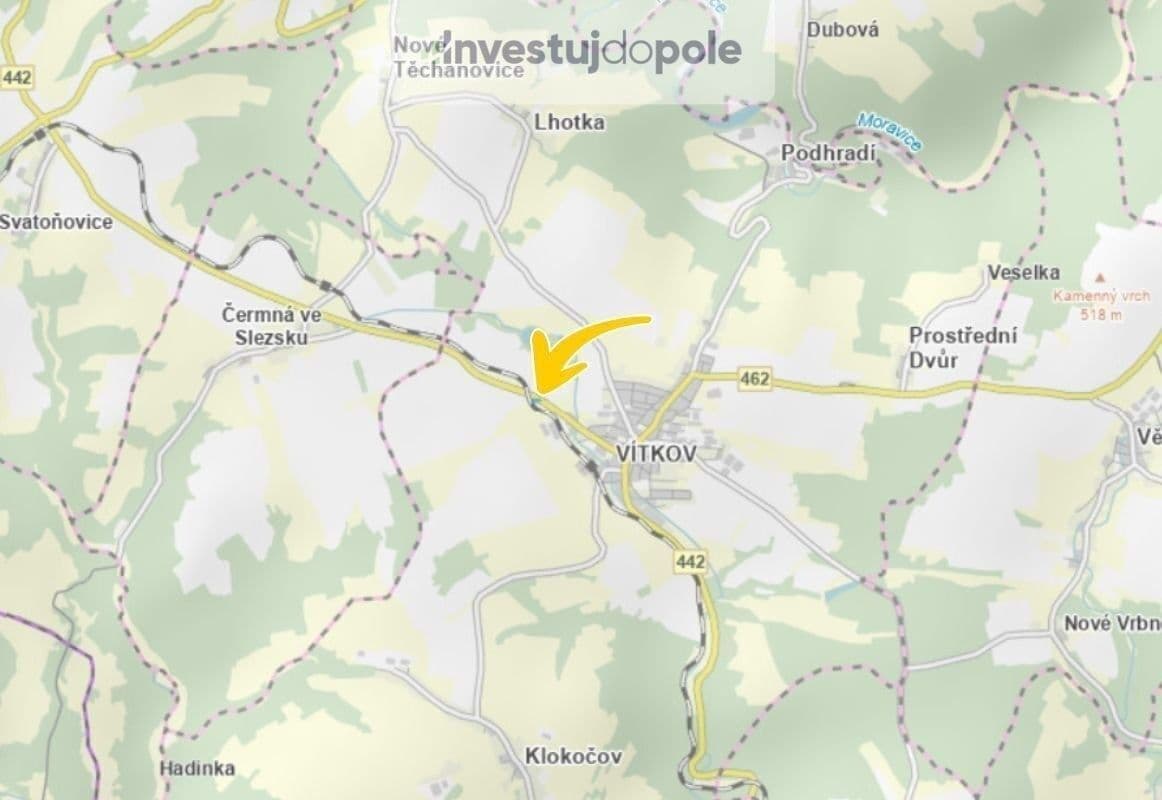 plot for sale, 2,168 m², Vítkov, Moravskoslezský Region plot for sale, 2,168 m², Vítkov, Moravskoslezský Region