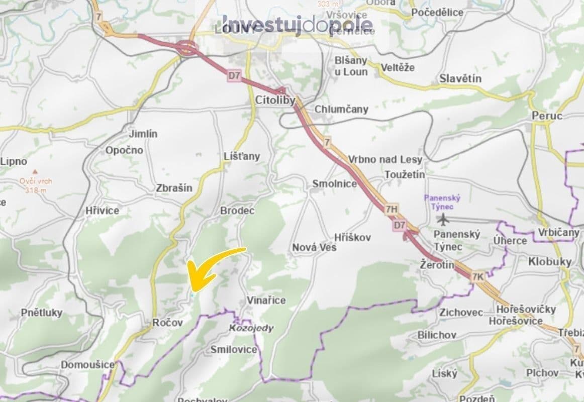 plot for sale, 2,308 m², Ročov, Ústecký Region plot for sale, 2,308 m², Ročov, Ústecký Region