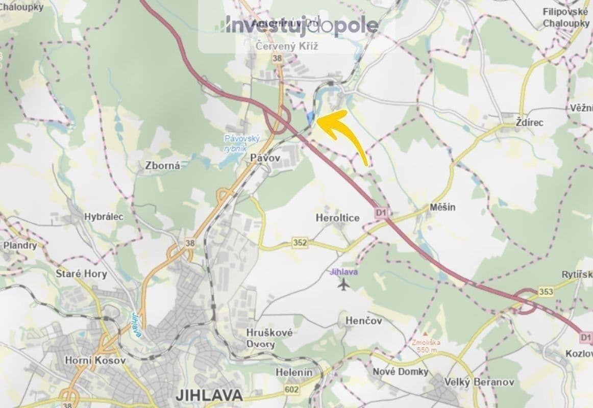 plot for sale, 22,493 m², Střítež, Vysočina Region plot for sale, 22,493 m², Střítež, Vysočina Region