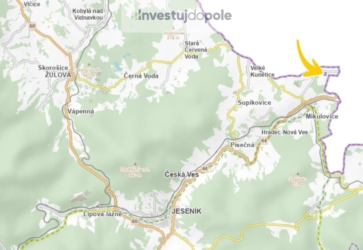 plot for sale, 28,555 m², Mikulovice, Olomoucký Region plot for sale, 28,555 m², Mikulovice, Olomoucký Region