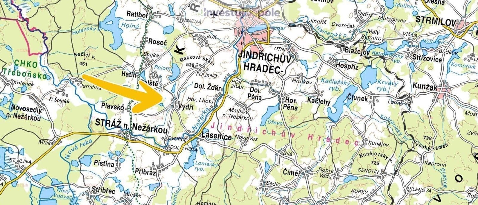 plot for sale, 9,498 m², Vydří, Jihočeský Region plot for sale, 9,498 m², Vydří, Jihočeský Region