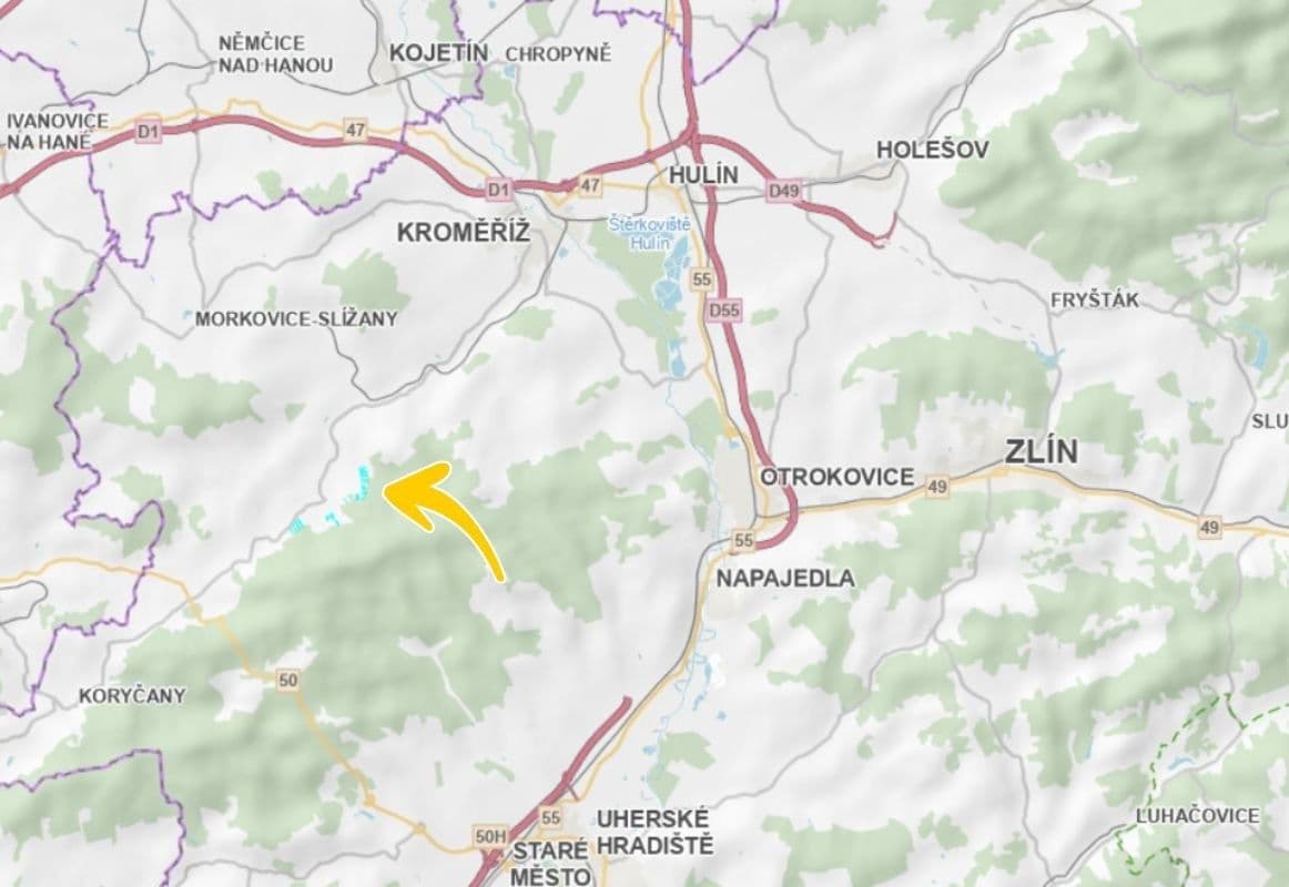 plot for sale, 29,146 m², Roštín, Zlínský Region plot for sale, 29,146 m², Roštín, Zlínský Region