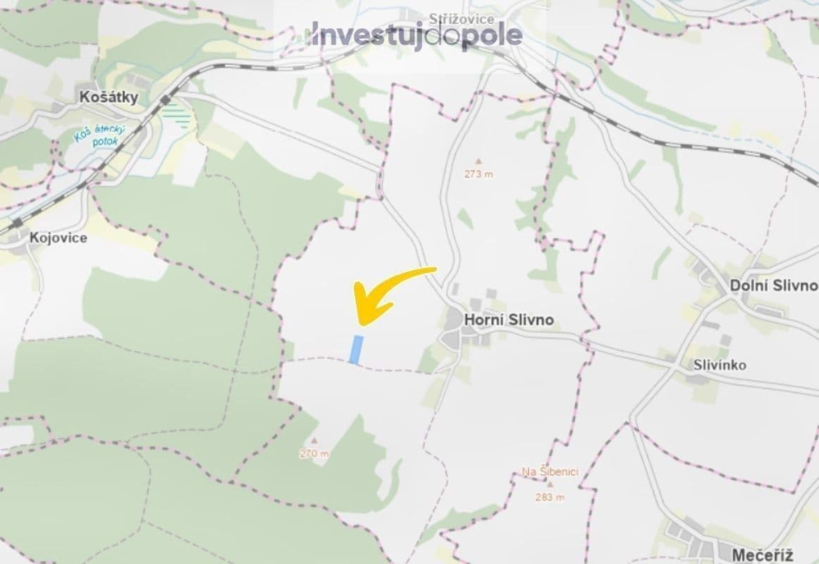 plot for sale, 2,123 m², Horní Slivno, Středočeský Region plot for sale, 2,123 m², Horní Slivno, Středočeský Region
