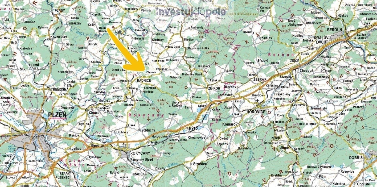 plot for sale, 5,786 m², Radnice, Plzeňský Region plot for sale, 5,786 m², Radnice, Plzeňský Region