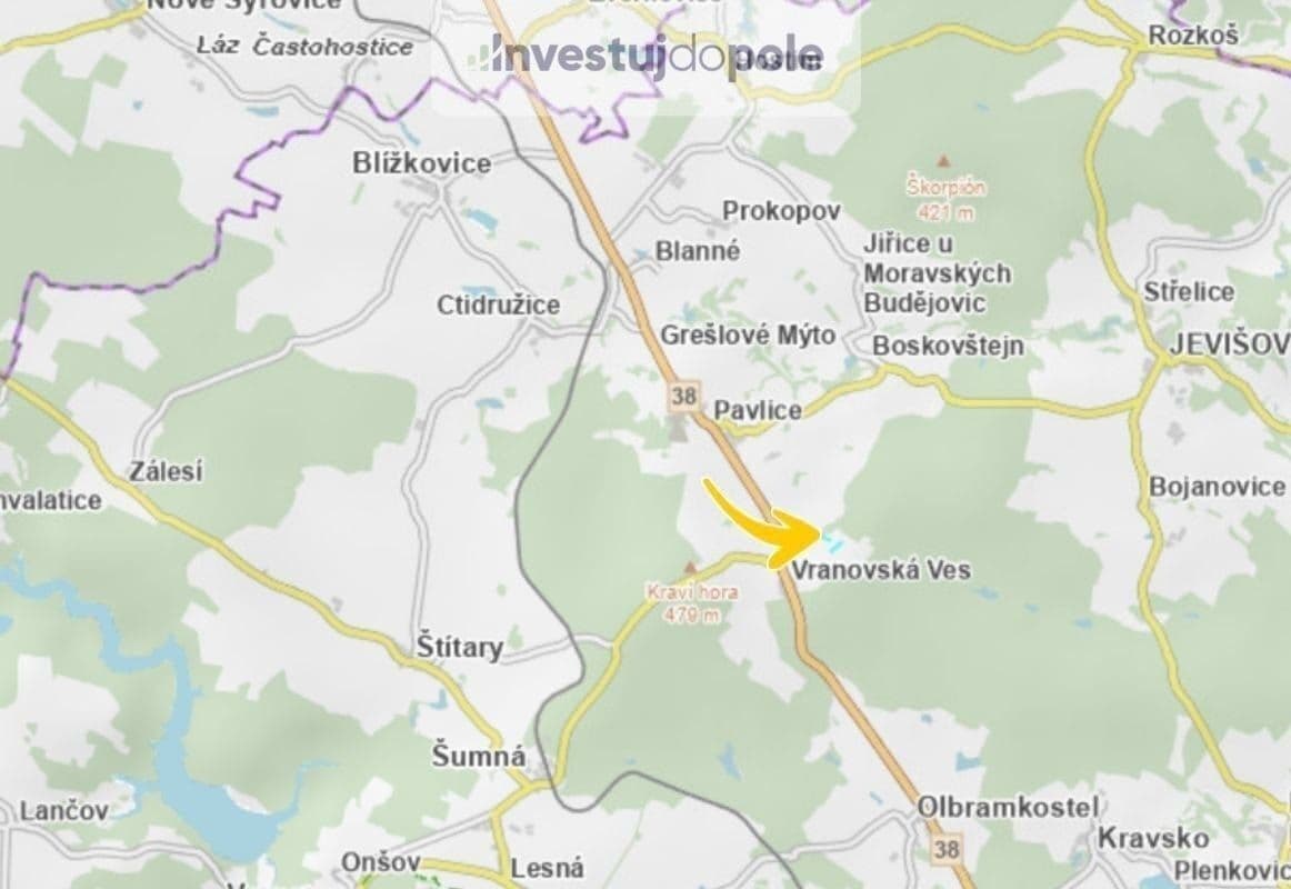 plot for sale, 5,226 m², Pavlice, Jihomoravský Region plot for sale, 5,226 m², Pavlice, Jihomoravský Region