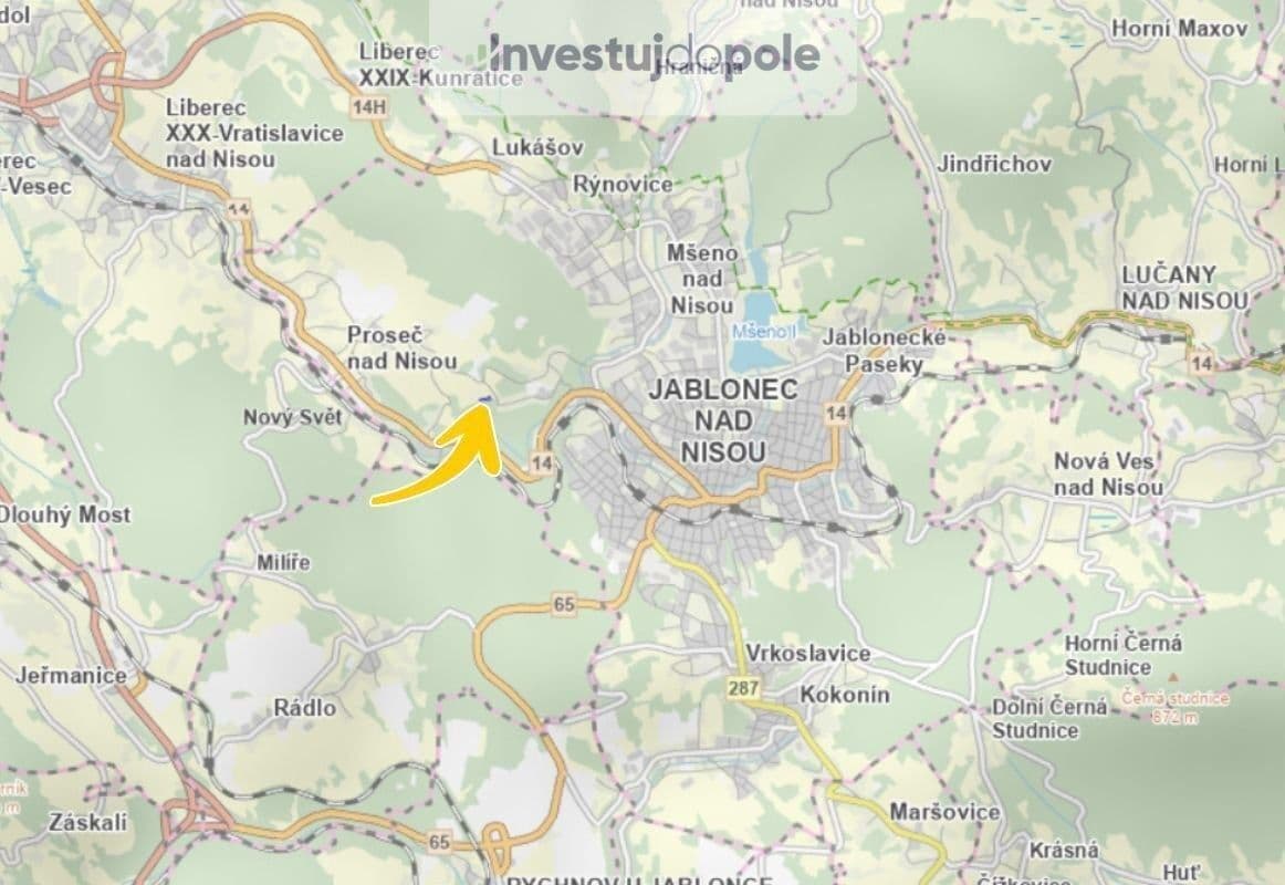 plot for sale, 1,580 m², Horní, Jablonec nad Nisou, Liberecký Region plot for sale, 1,580 m², Horní, Jablonec nad Nisou, Liberecký Region