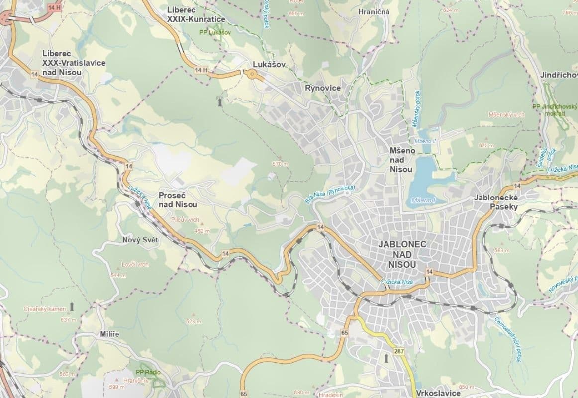 plot for sale, 1,580 m², Jablonec nad Nisou, Liberecký Region plot for sale, 1,580 m², Jablonec nad Nisou, Liberecký Region