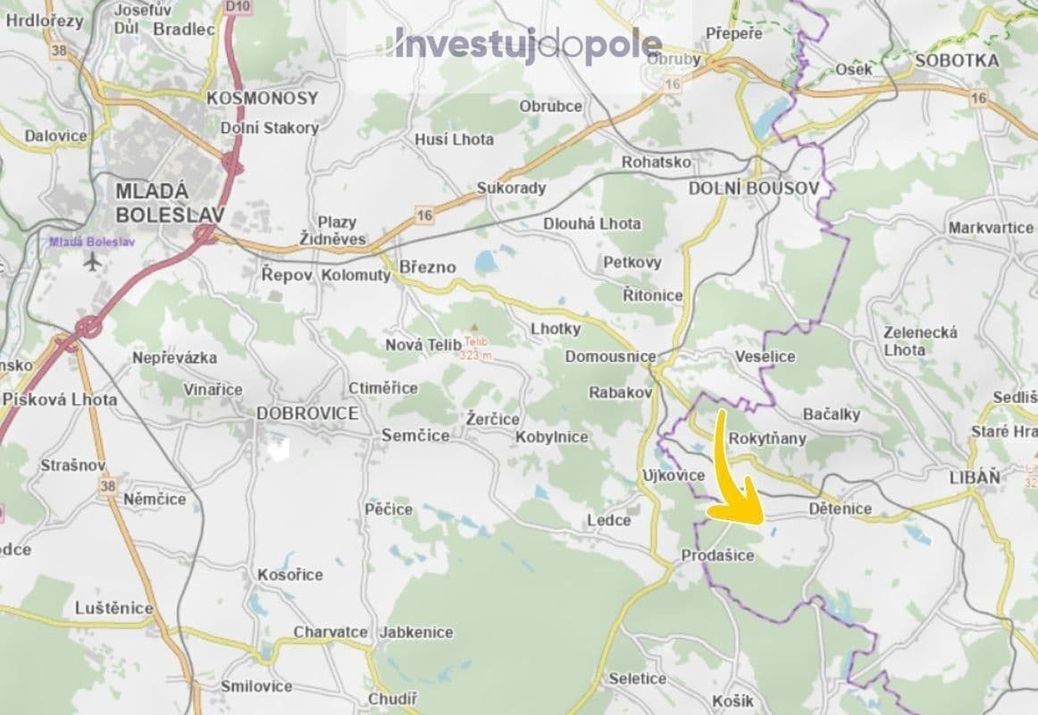 plot for sale, 25,466 m², Dětenice, Královéhradecký Region plot for sale, 25,466 m², Dětenice, Královéhradecký Region