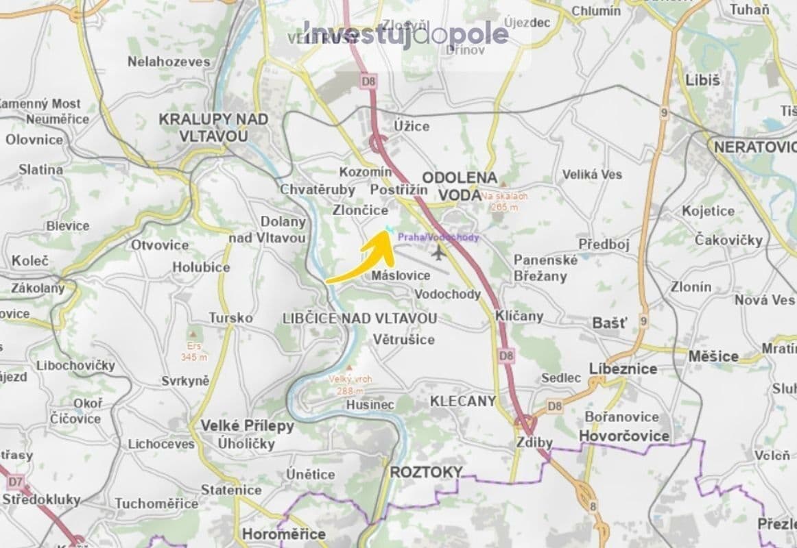 plot for sale, 3,449 m², Postřižín, Středočeský Region plot for sale, 3,449 m², Postřižín, Středočeský Region