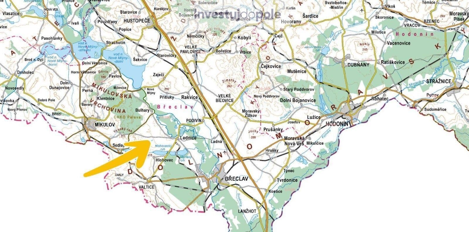 plot for sale, 1,310 m², Lednice, Jihomoravský Region plot for sale, 1,310 m², Lednice, Jihomoravský Region