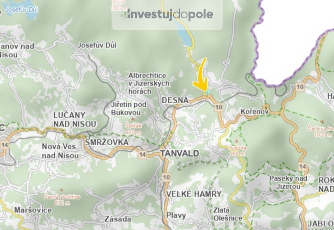plot for sale, 5,425 m², Desná, Liberecký Region plot for sale, 5,425 m², Desná, Liberecký Region