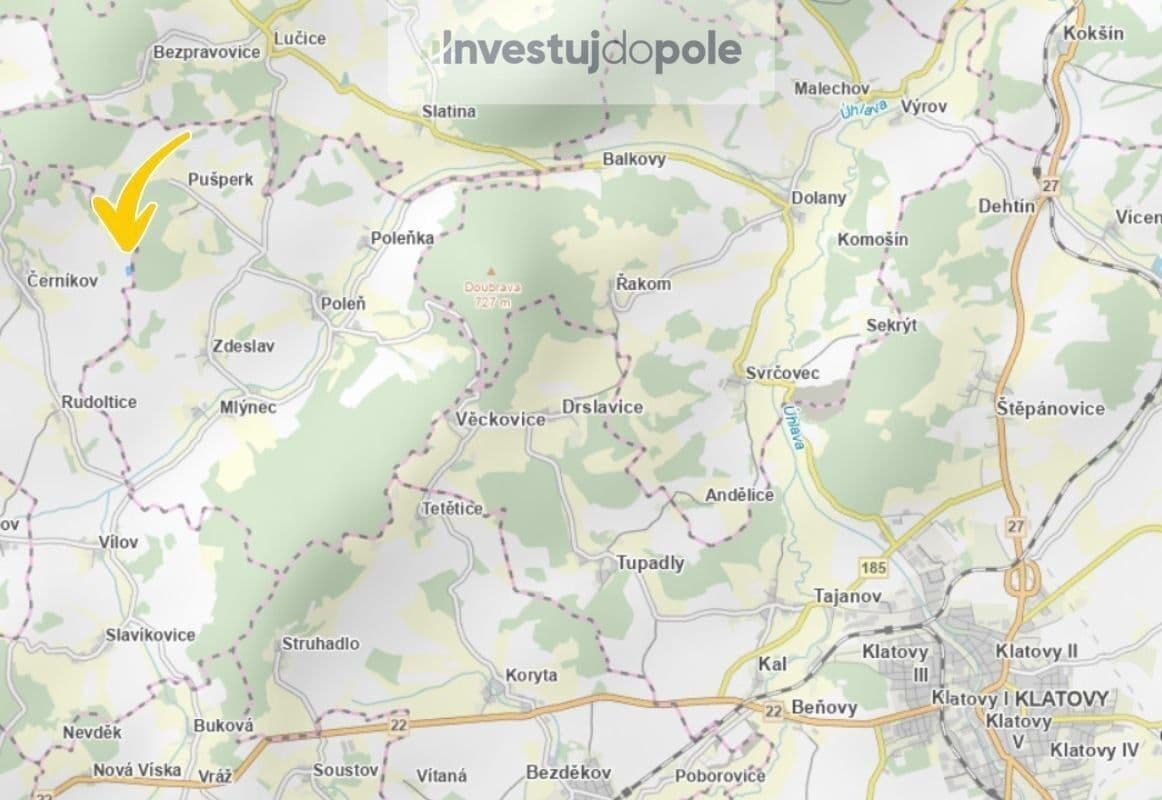 plot for sale, 5,105 m², Černíkov, Plzeňský Region plot for sale, 5,105 m², Černíkov, Plzeňský Region