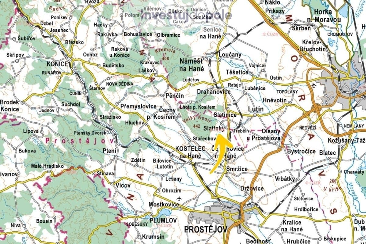 plot for sale, 8,967 m², Slatinky, Olomoucký Region plot for sale, 8,967 m², Slatinky, Olomoucký Region