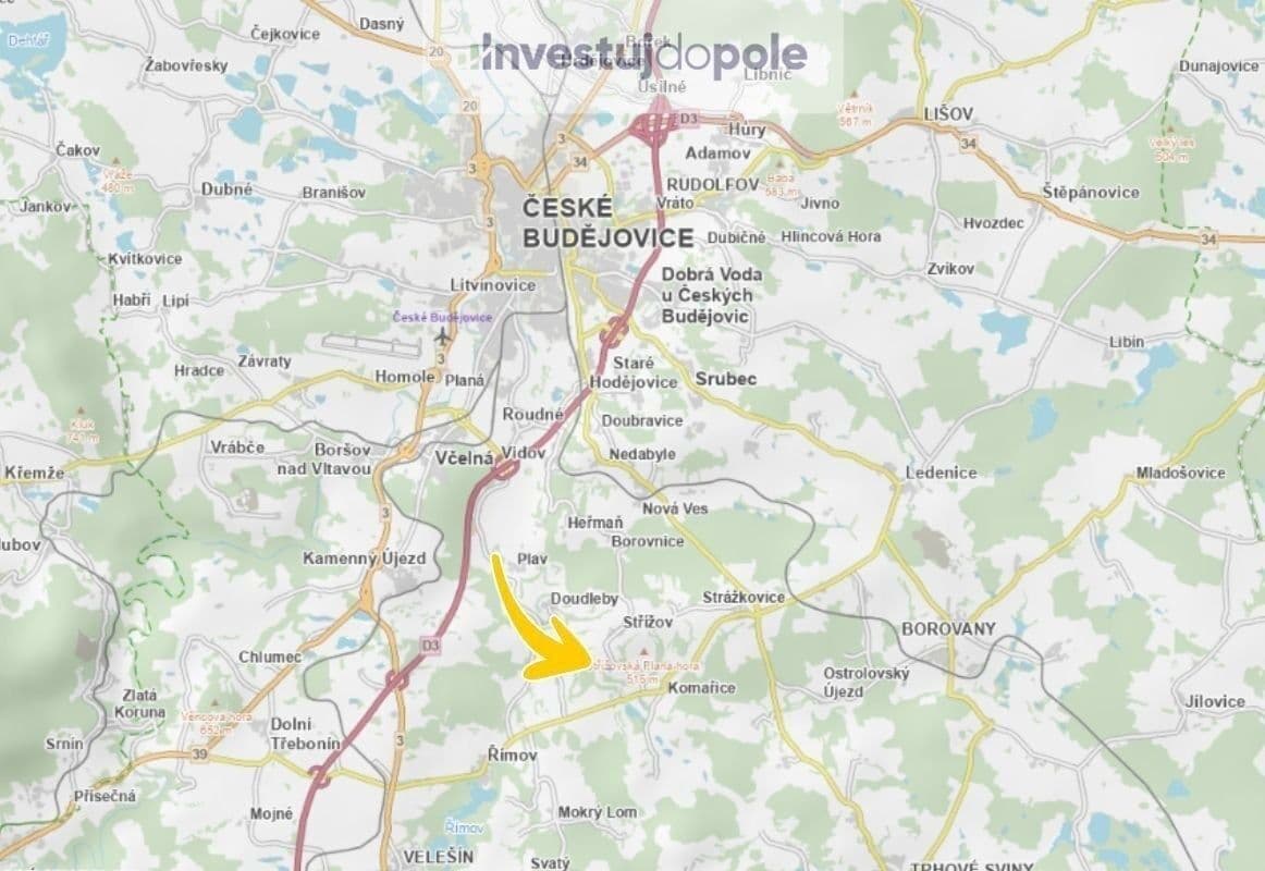 plot for sale, 976 m², Střížov, Jihočeský Region plot for sale, 976 m², Střížov, Jihočeský Region