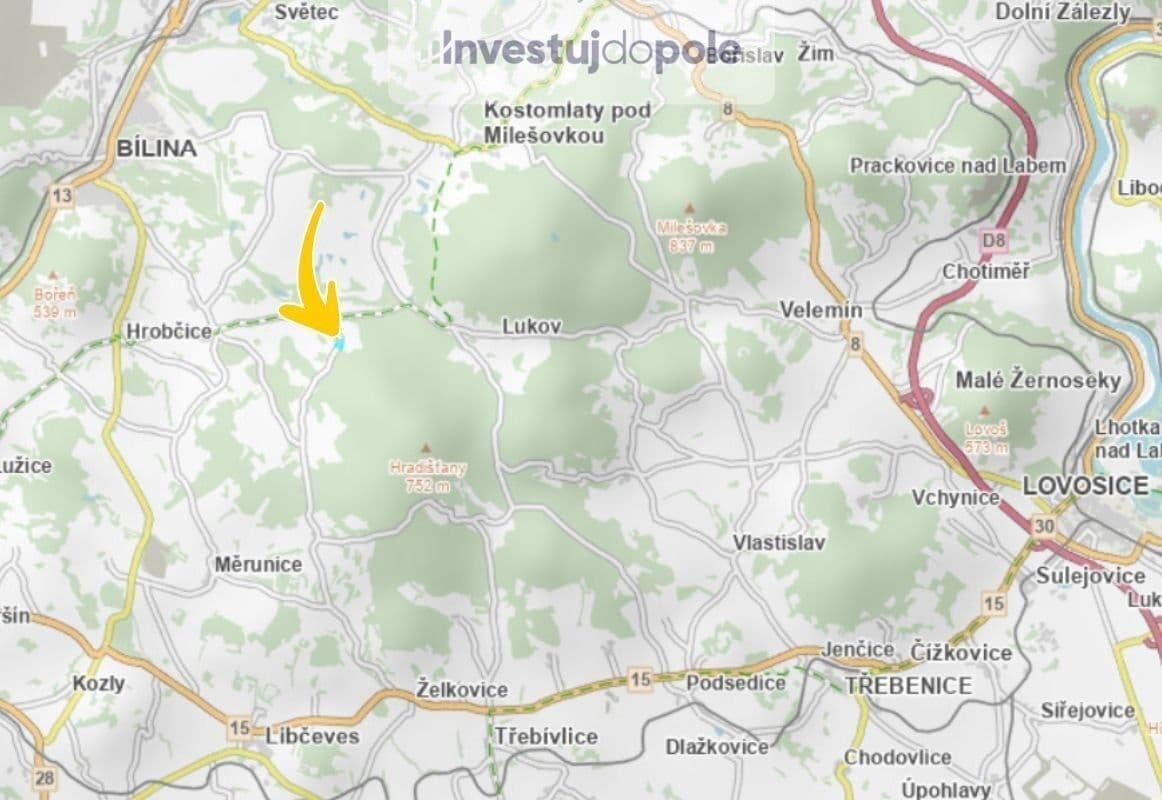 plot for sale, 10,700 m², Hrobčice, Ústecký Region plot for sale, 10,700 m², Hrobčice, Ústecký Region