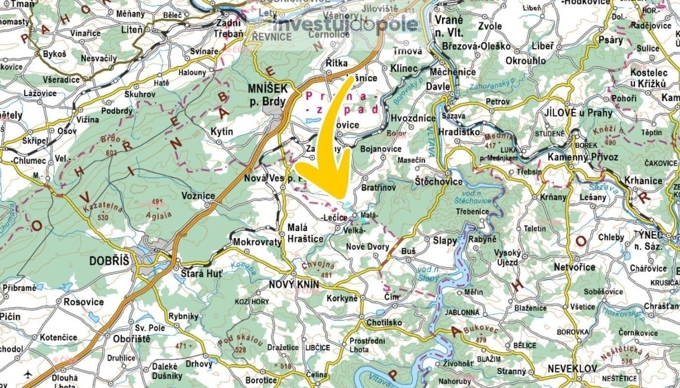 plot for sale, 35,683 m², Bojanovice, Středočeský Region plot for sale, 35,683 m², Bojanovice, Středočeský Region