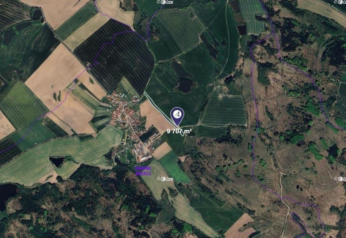plot for sale, 9,707 m², Kadolec, Vysočina Region plot for sale, 9,707 m², Kadolec, Vysočina Region