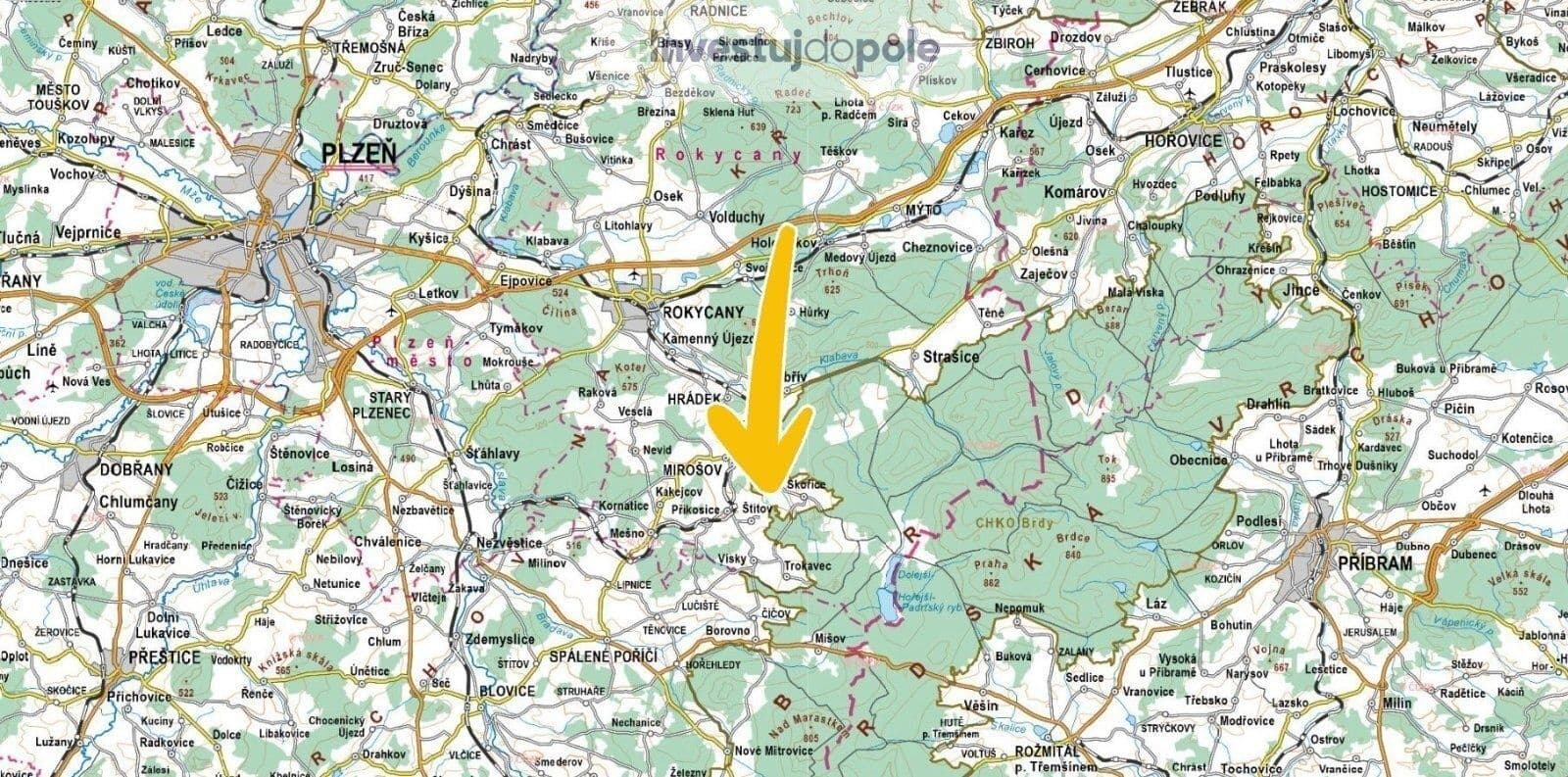 plot for sale, 11,770 m², Štítov, Plzeňský Region plot for sale, 11,770 m², Štítov, Plzeňský Region