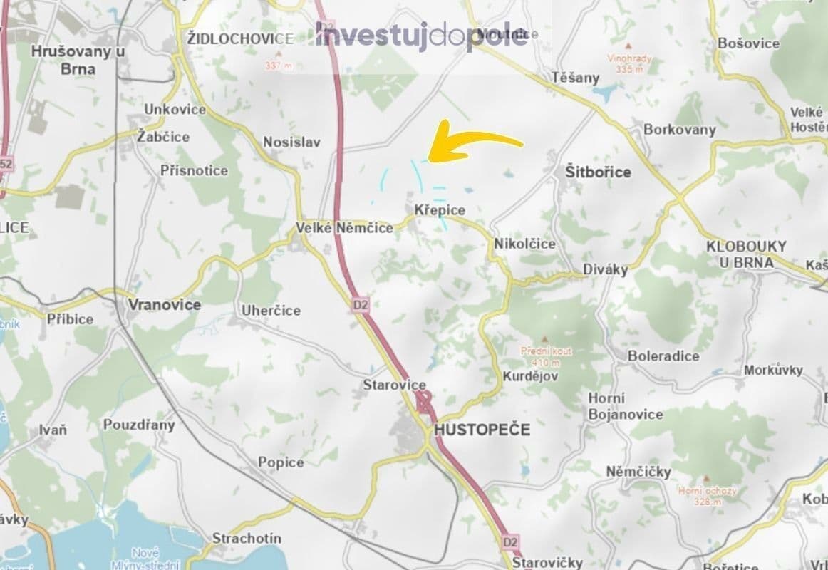 plot for sale, 27,553 m², Křepice, Jihomoravský Region plot for sale, 27,553 m², Křepice, Jihomoravský Region