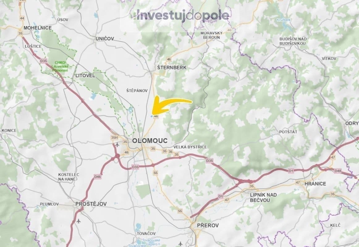 plot for sale, 7,632 m², Dolany, Olomoucký Region plot for sale, 7,632 m², Dolany, Olomoucký Region
