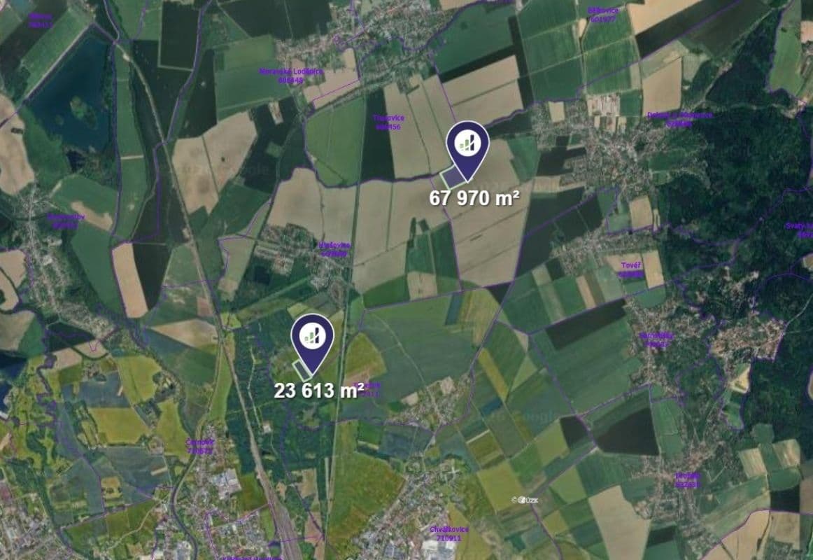 plot for sale, 7,632 m², Dolany, Olomoucký Region plot for sale, 7,632 m², Dolany, Olomoucký Region
