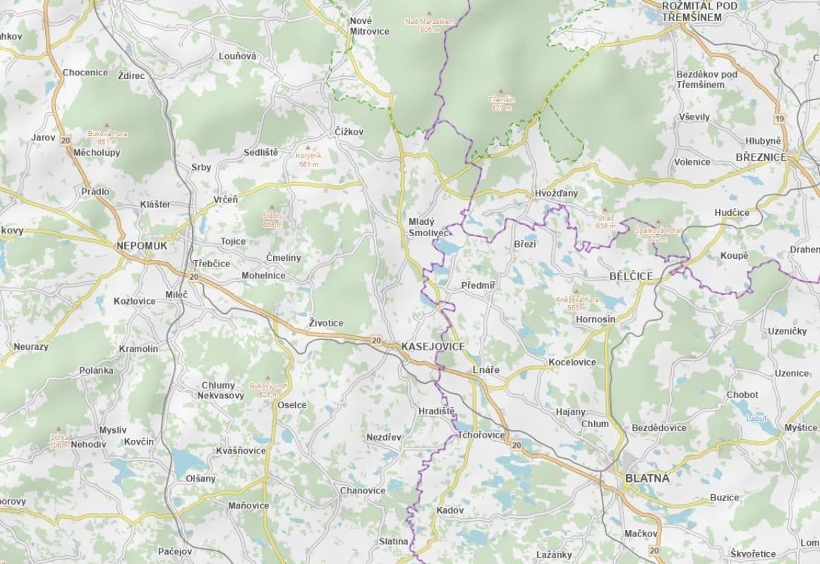 plot for sale, 14,063 m², Životice, Plzeňský Region plot for sale, 14,063 m², Životice, Plzeňský Region