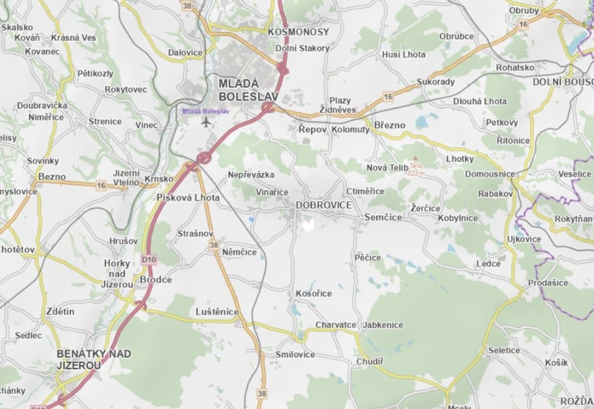 plot for sale, 13,529 m², Dobrovice, Středočeský Region plot for sale, 13,529 m², Dobrovice, Středočeský Region