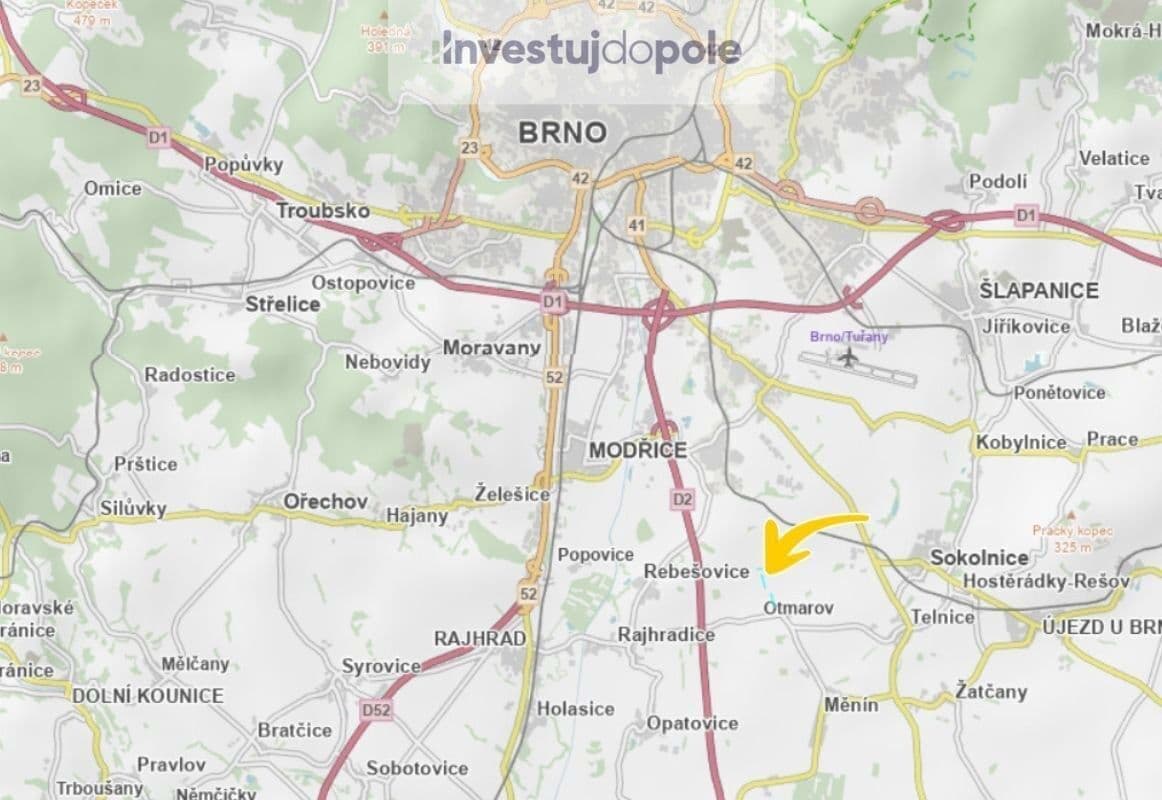 plot for sale, 4,785 m², Otmarov, Jihomoravský Region plot for sale, 4,785 m², Otmarov, Jihomoravský Region