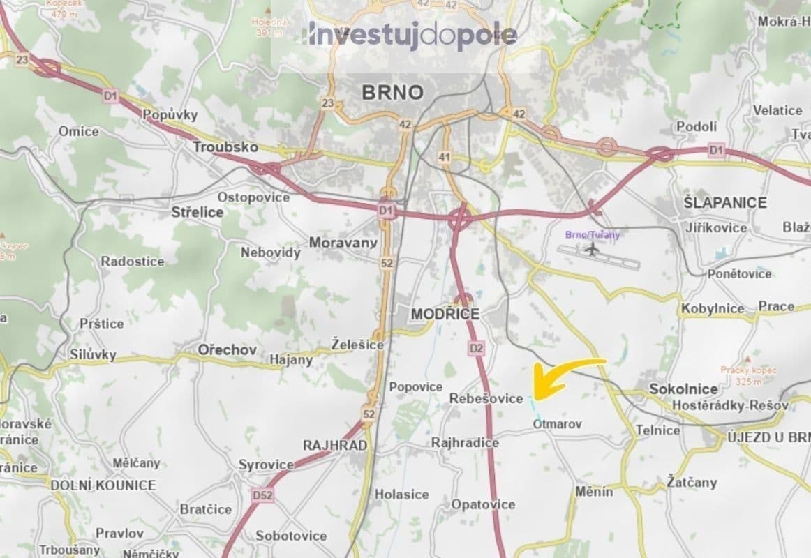 plot for sale, 4,785 m², Otmarov, Jihomoravský Region plot for sale, 4,785 m², Otmarov, Jihomoravský Region