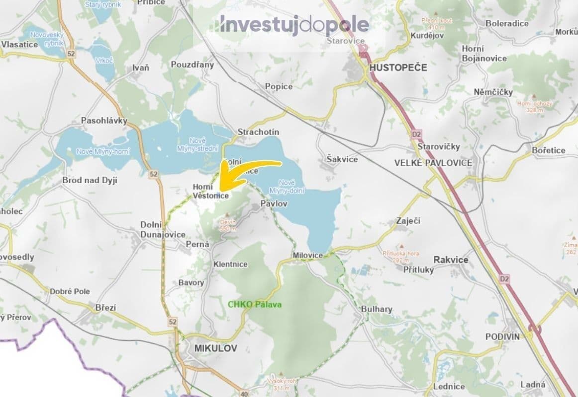 plot for sale, 8,391 m², Horní Věstonice, Jihomoravský Region plot for sale, 8,391 m², Horní Věstonice, Jihomoravský Region