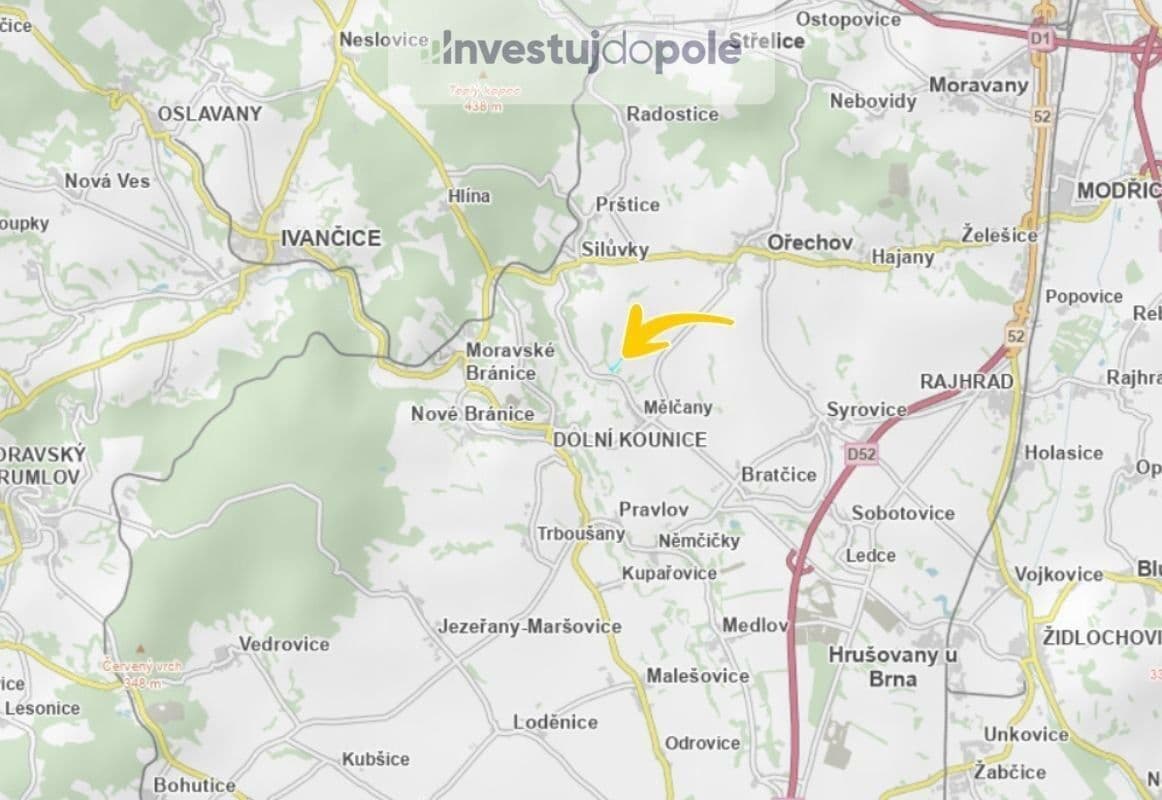 plot for sale, 8,175 m², Mělčany, Jihomoravský Region plot for sale, 8,175 m², Mělčany, Jihomoravský Region