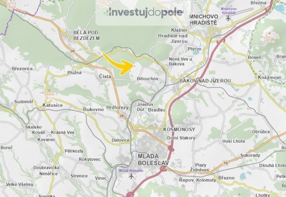 plot for sale, 8,228 m², Bítouchov, Středočeský Region plot for sale, 8,228 m², Bítouchov, Středočeský Region