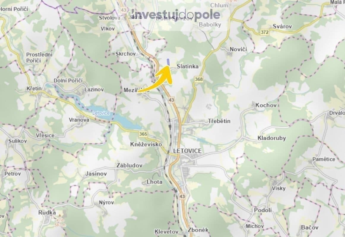 plot for sale, 12,248 m², Letovice, Jihomoravský Region plot for sale, 12,248 m², Letovice, Jihomoravský Region