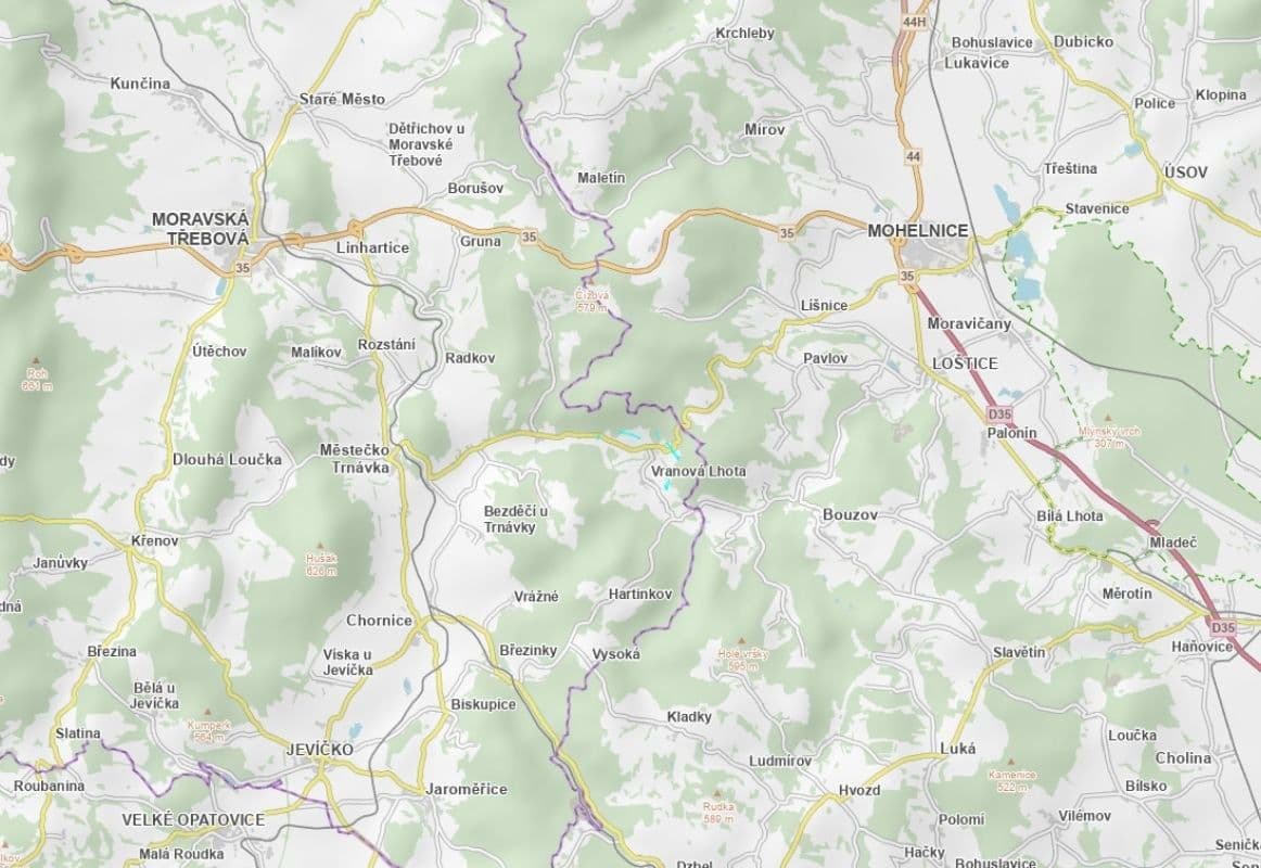 plot for sale, 16,744 m², Vranová Lhota, Pardubický Region plot for sale, 16,744 m², Vranová Lhota, Pardubický Region