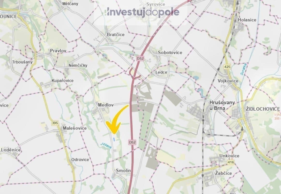 plot for sale, 6,139 m², Medlov, Jihomoravský Region plot for sale, 6,139 m², Medlov, Jihomoravský Region