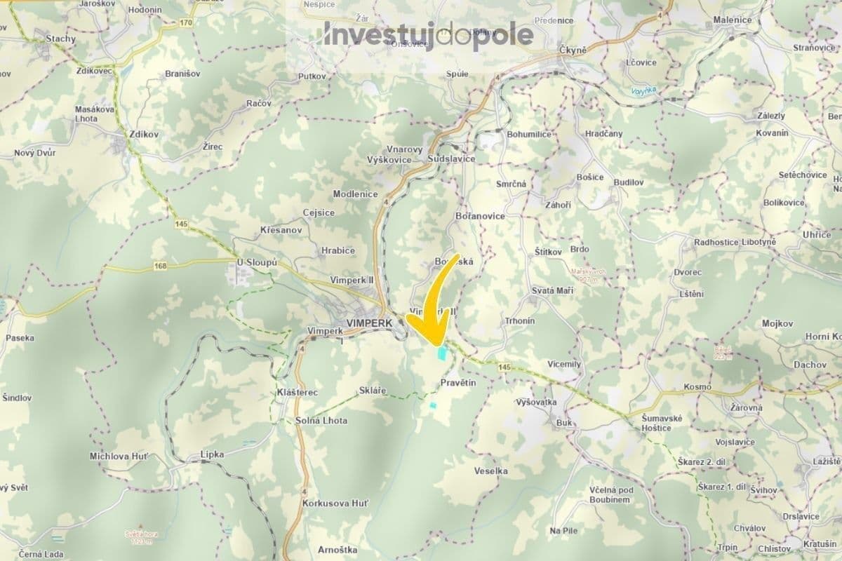 plot for sale, 12,700 m², Vimperk, Jihočeský Region plot for sale, 12,700 m², Vimperk, Jihočeský Region