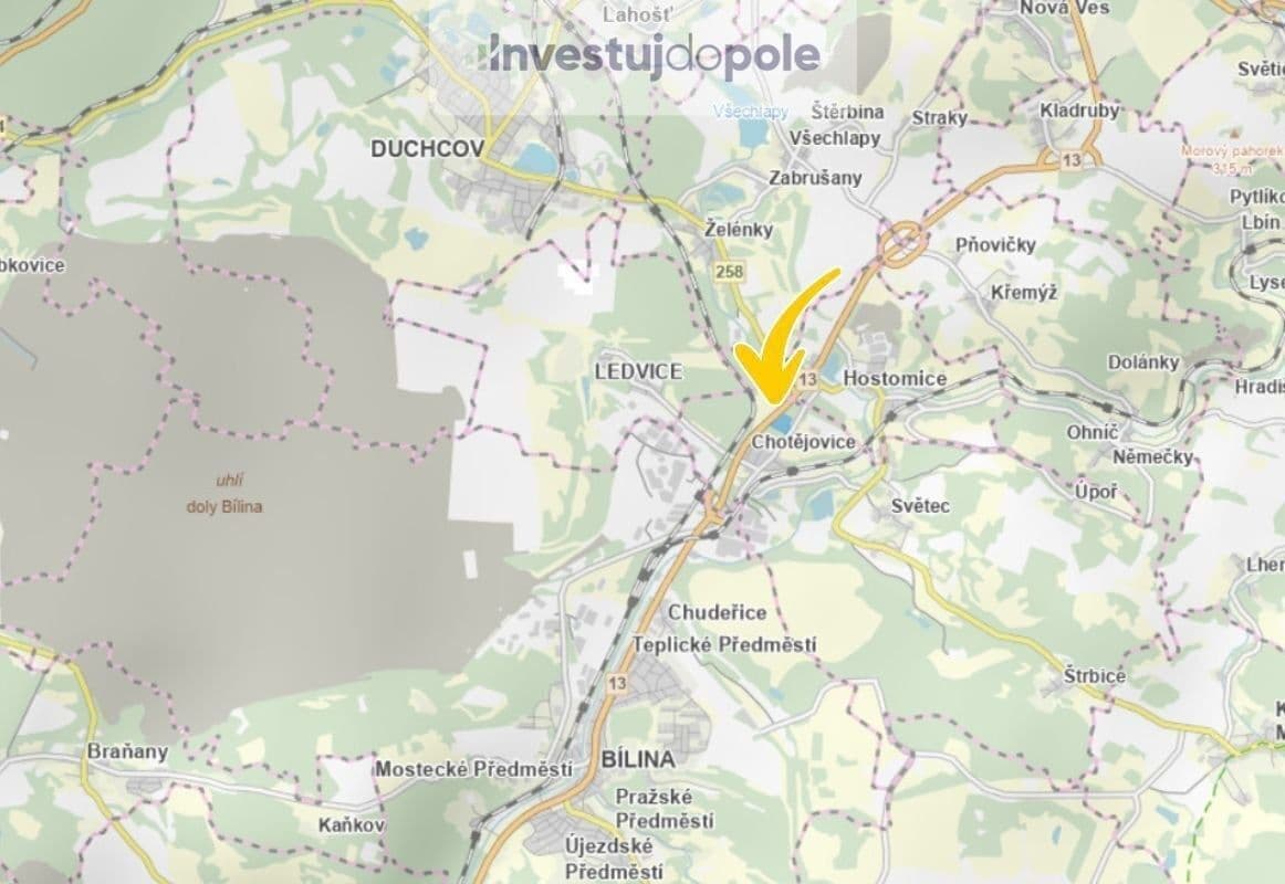 plot for sale, 23,900 m², Světec, Ústecký Region plot for sale, 23,900 m², Světec, Ústecký Region