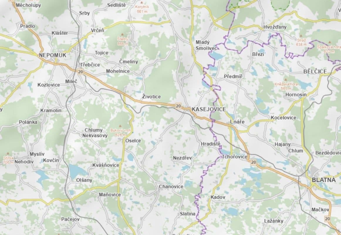 plot for sale, 4,955 m², Oselce, Plzeňský Region plot for sale, 4,955 m², Oselce, Plzeňský Region