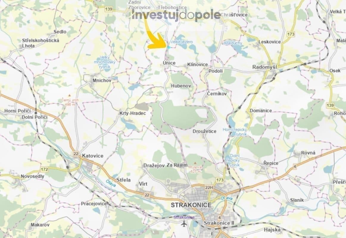 plot for sale, 3,150 m², Chrášťovice, Jihočeský Region plot for sale, 3,150 m², Chrášťovice, Jihočeský Region