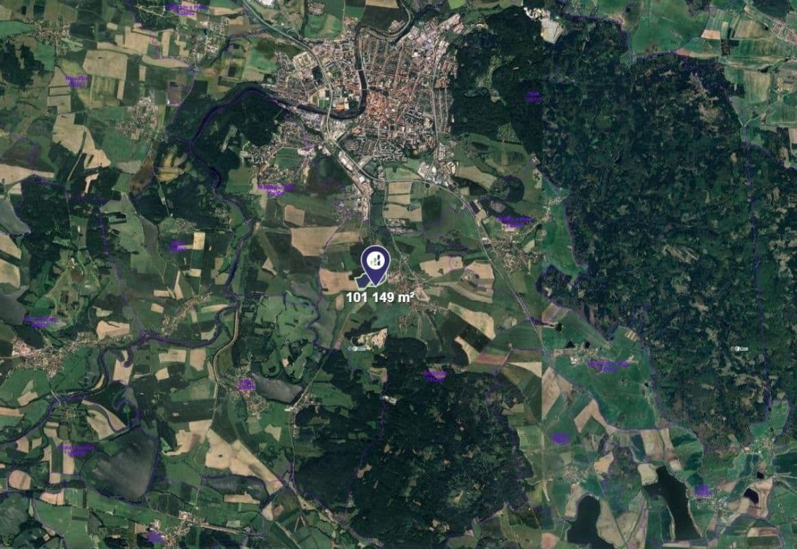 plot for sale, 16,858 m², Písek, Jihočeský Region plot for sale, 16,858 m², Písek, Jihočeský Region