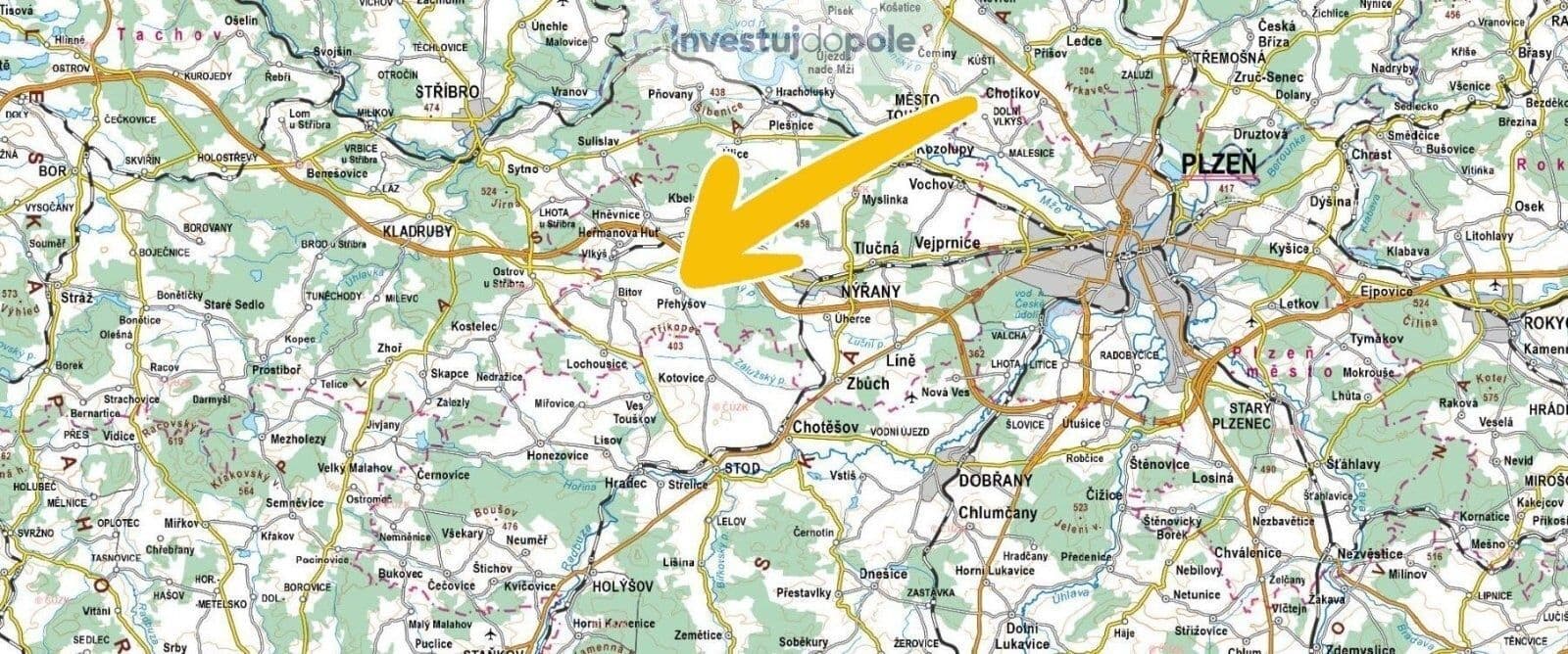 plot for sale, 2,255 m², Přehýšov, Plzeňský Region plot for sale, 2,255 m², Přehýšov, Plzeňský Region