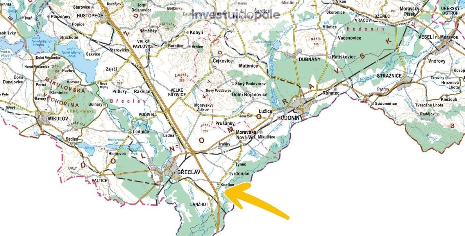 plot for sale, 8,699 m², Kostice, Jihomoravský Region plot for sale, 8,699 m², Kostice, Jihomoravský Region