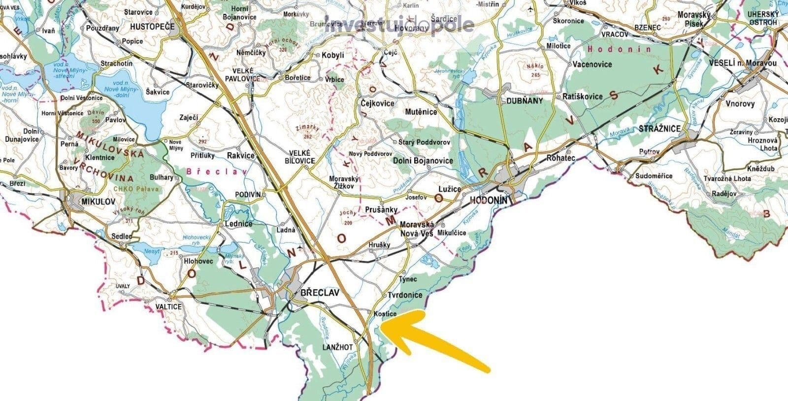 plot for sale, 8,699 m², Kostice, Jihomoravský Region plot for sale, 8,699 m², Kostice, Jihomoravský Region