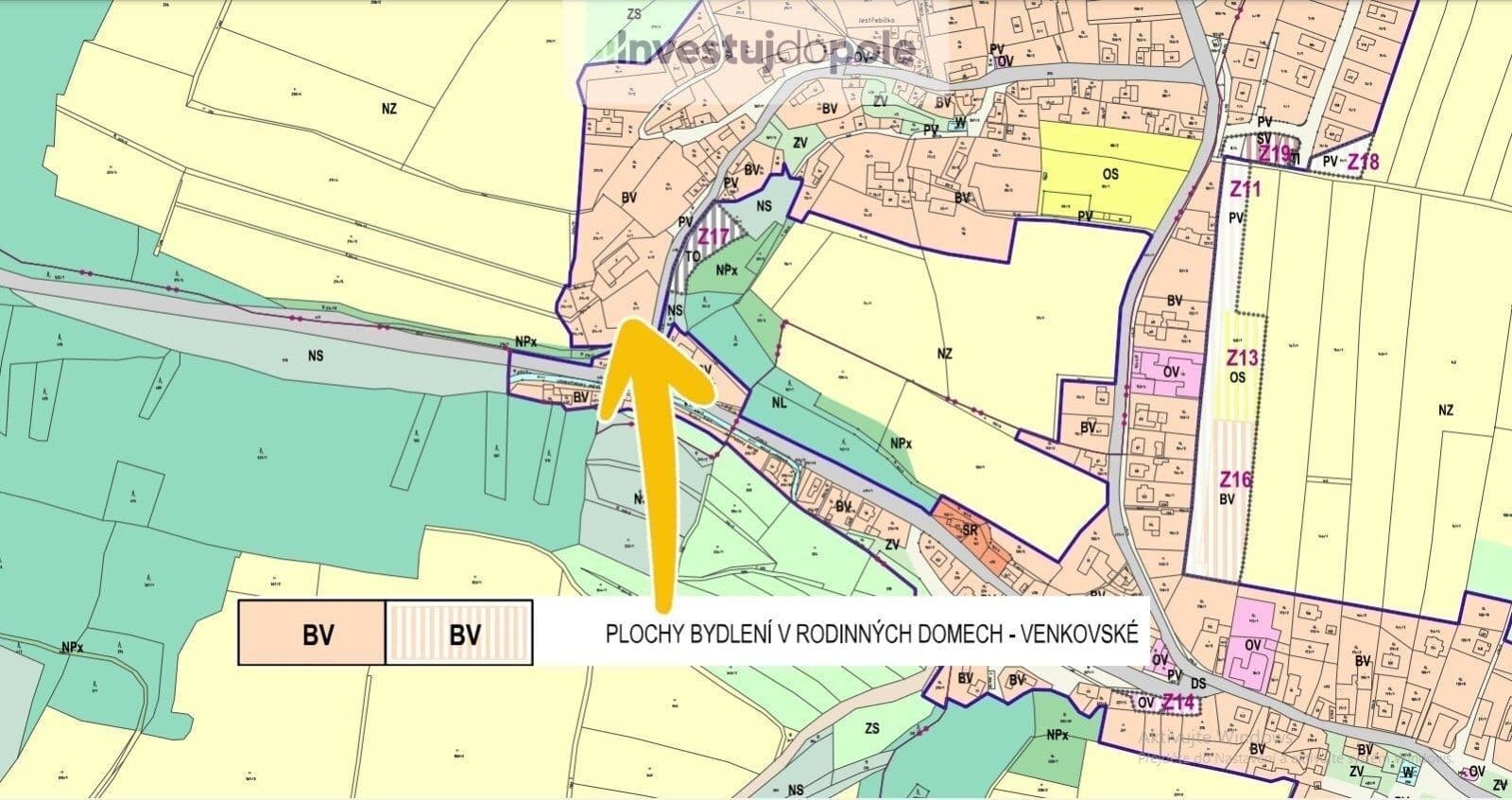 plot for sale, 2,433 m², Jestřebí, Olomoucký Region plot for sale, 2,433 m², Jestřebí, Olomoucký Region