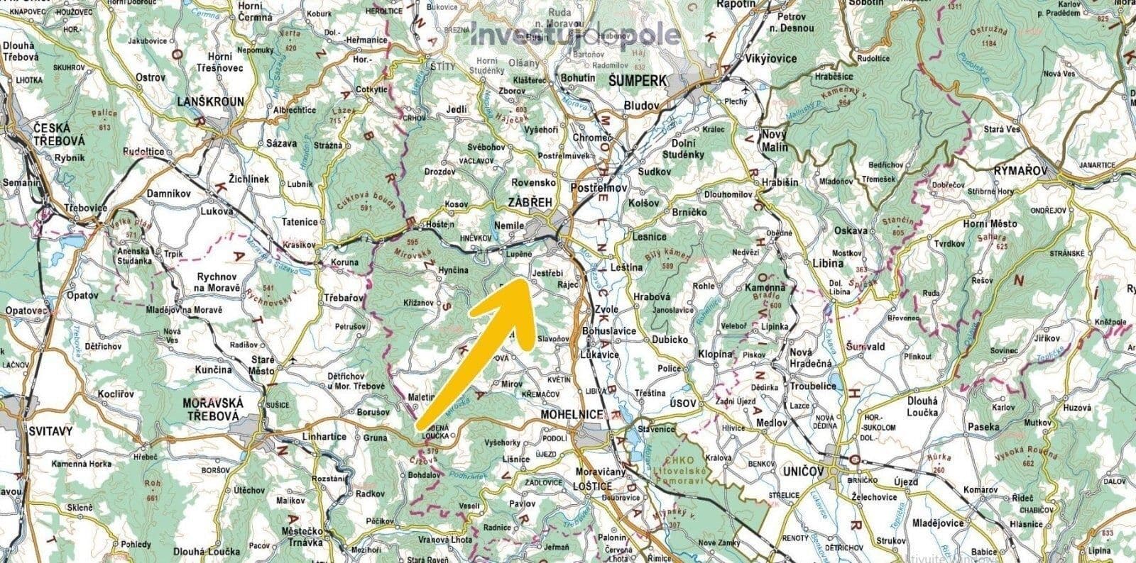 plot for sale, 2,433 m², Jestřebí, Olomoucký Region plot for sale, 2,433 m², Jestřebí, Olomoucký Region