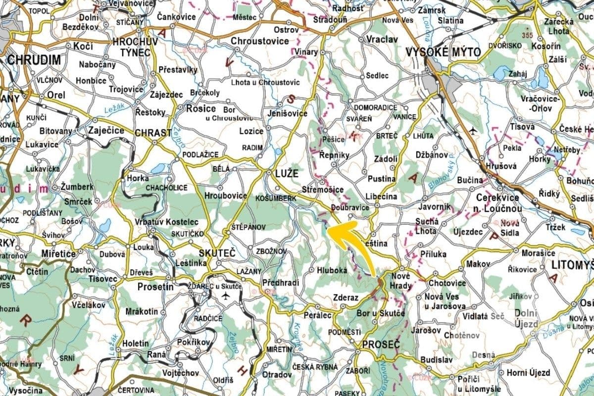 plot for sale, 1,928 m², Luže, Pardubický Region plot for sale, 1,928 m², Luže, Pardubický Region