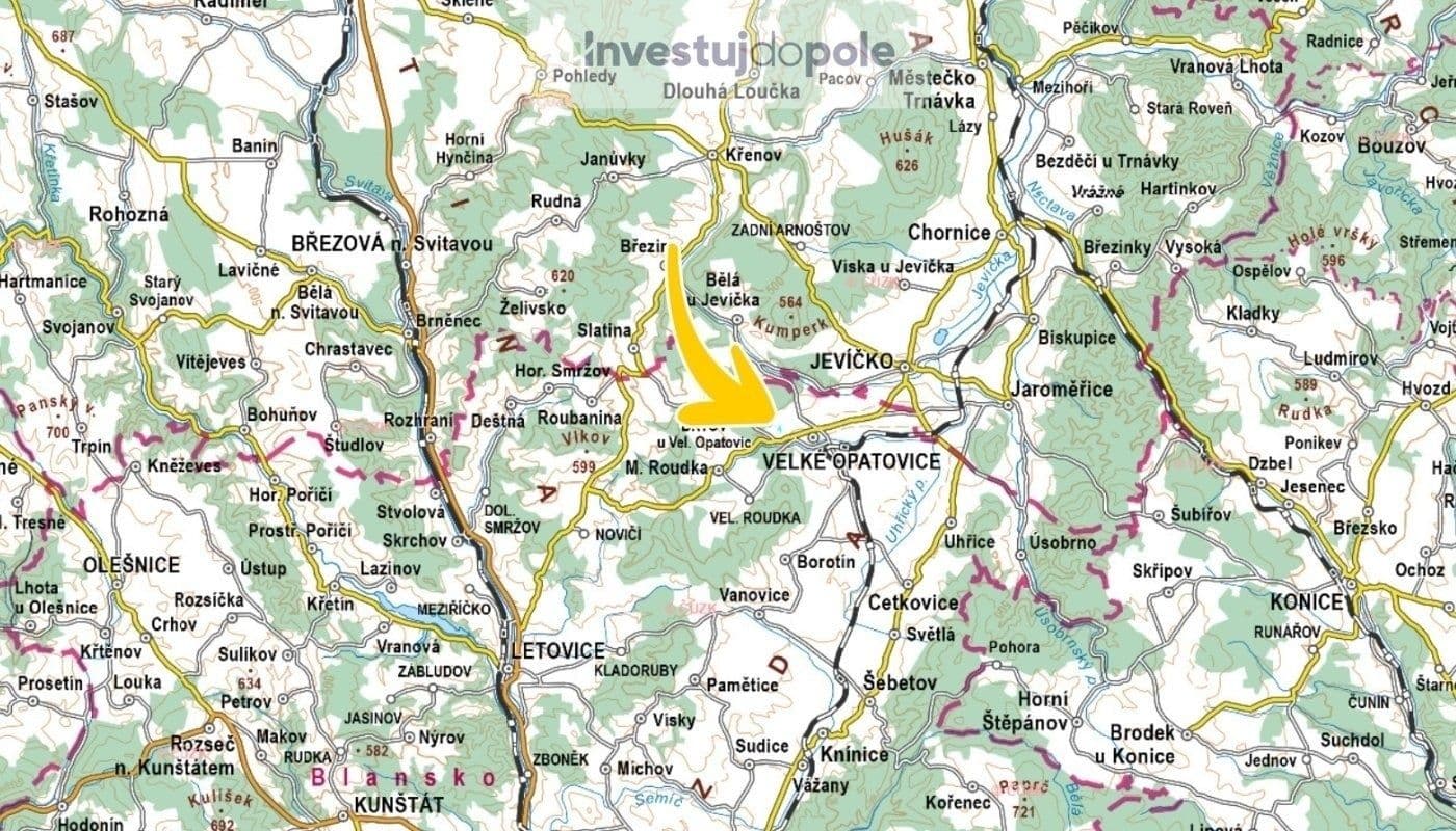 plot for sale, 1,433 m², Velké Opatovice, Jihomoravský Region plot for sale, 1,433 m², Velké Opatovice, Jihomoravský Region
