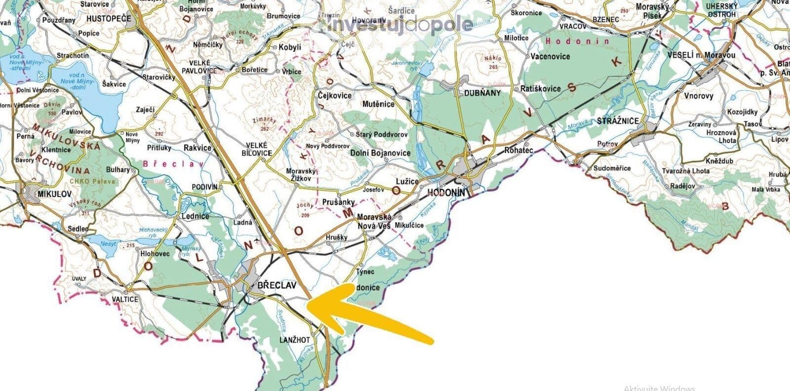 plot for sale, 2,446 m², Kostice, Jihomoravský Region plot for sale, 2,446 m², Kostice, Jihomoravský Region