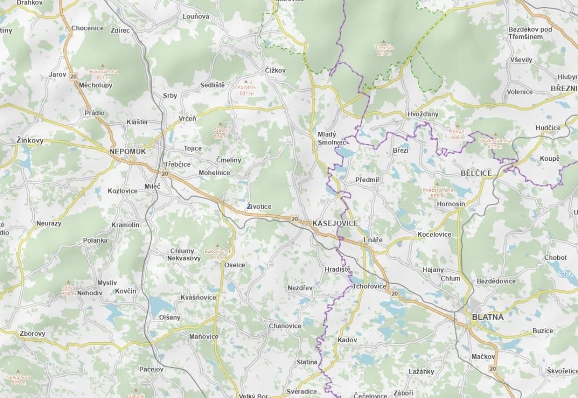 plot for sale, 17,750 m², Životice, Plzeňský Region plot for sale, 17,750 m², Životice, Plzeňský Region
