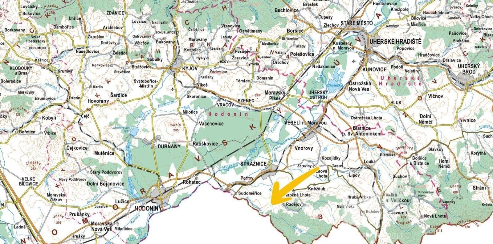 plot for sale, 1,754 m², Strážnice, Jihomoravský Region plot for sale, 1,754 m², Strážnice, Jihomoravský Region